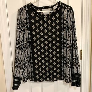 Carmen Marc Valvo L long sleeve blouse